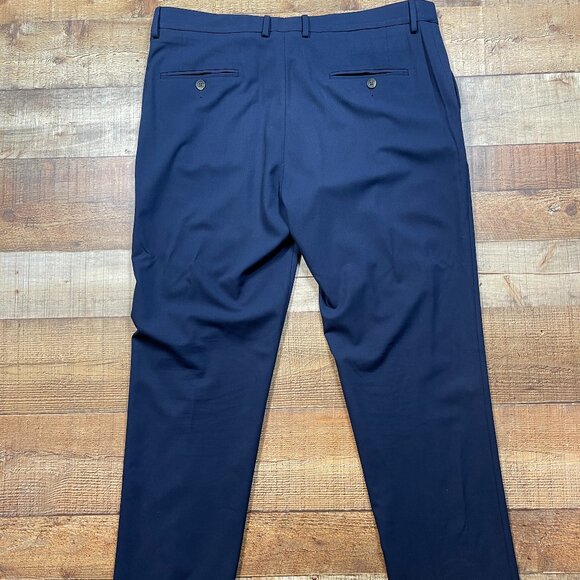 JM Haggar Slim Fit Navy Dress Pants size 38 x 30 - Picture 5 of 5